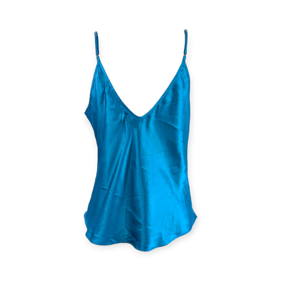 Y2k Electric Cyan Blue Susan Lucci Camisole Medium - Picture 3 of 9